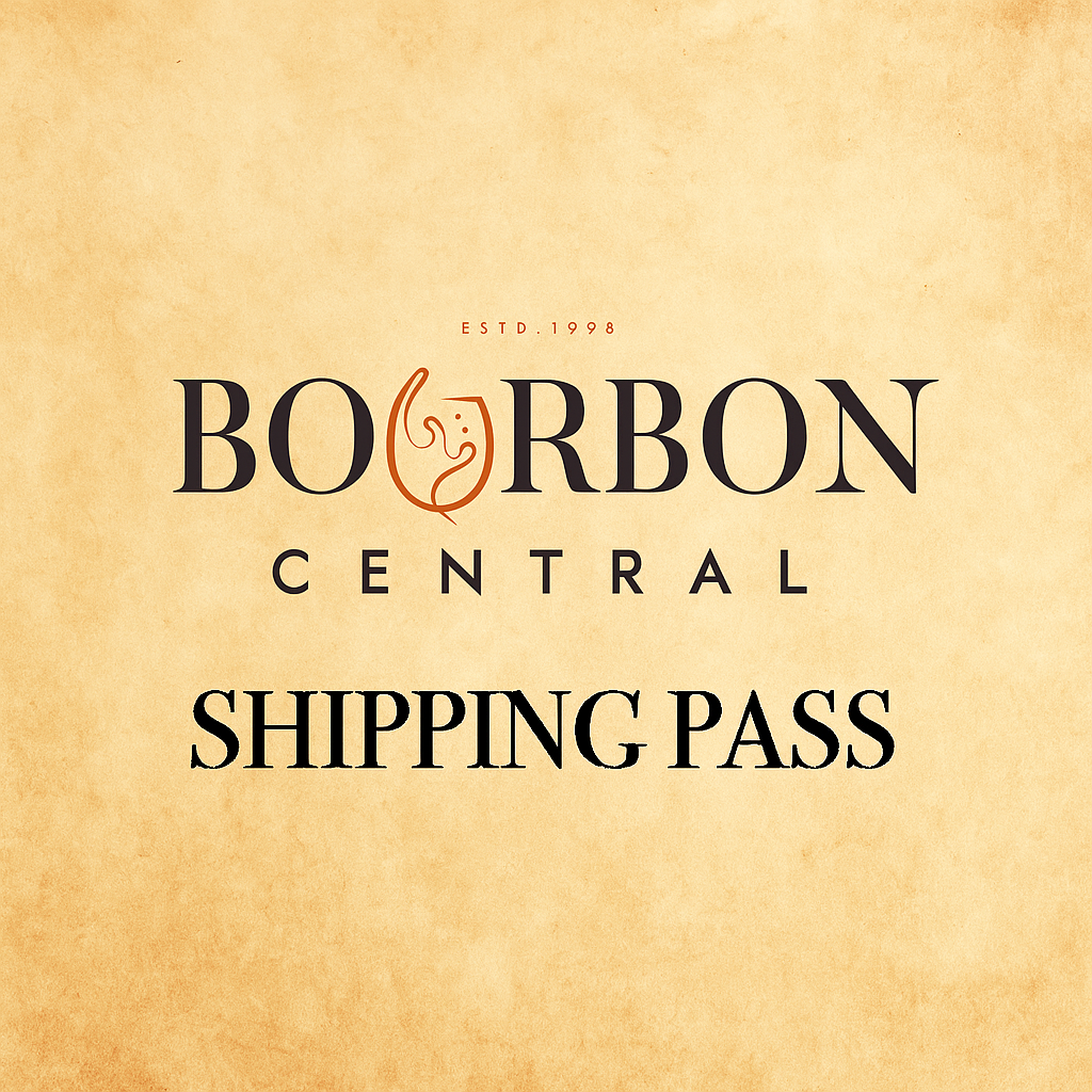 Bourbon Central logo with 'Shipping Pass' text on a beige background.