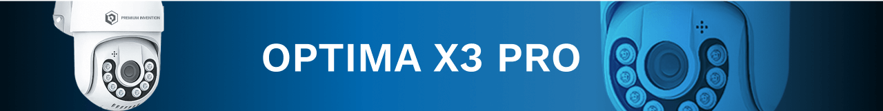 header for Optima X3 Pro security camera features