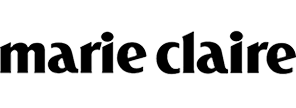 The Marie Claire logo in black lowercase letters on a white background.