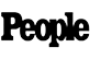 The logo for People magazine, which is the word People in a black serif font.
