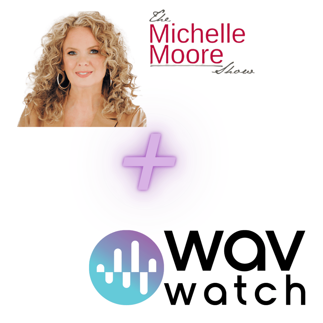 Collage with a woman's photo, text, and a logo.