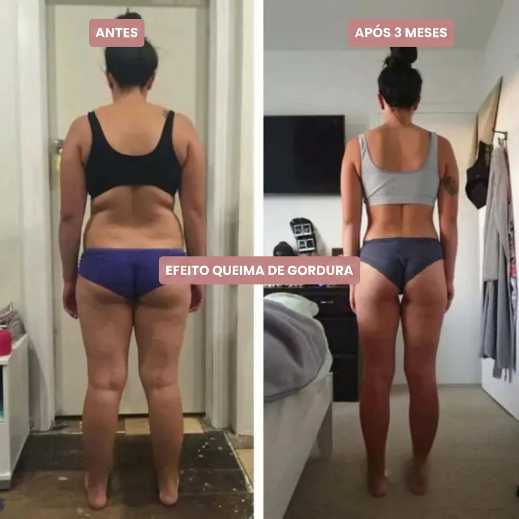A before and after comparison of a woman's back, showing a physical transformation over three months.
