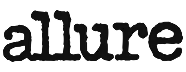 Black text logo with the word 'allure' in lowercase.