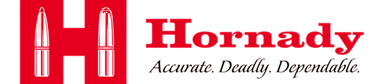 The Hornady logo, which reads 'Accurate. Deadly. Dependable.'
