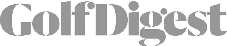 Gray 'Golf Digest' logo on a transparent background.