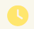Yellow clock icon with white background.