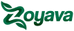 The image shows the Zoyava logo with stylized green leaves.
