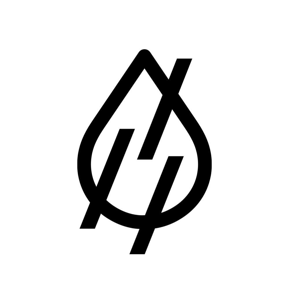 Black and white illustration of a cat with a raised tail.