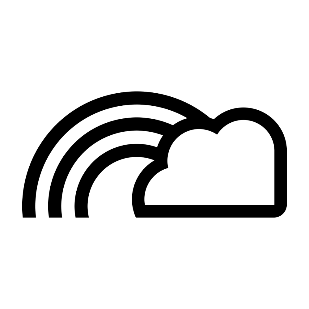 Black and white illustration of a cat with a long tail.