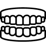 A black and white house icon on a transparent background.