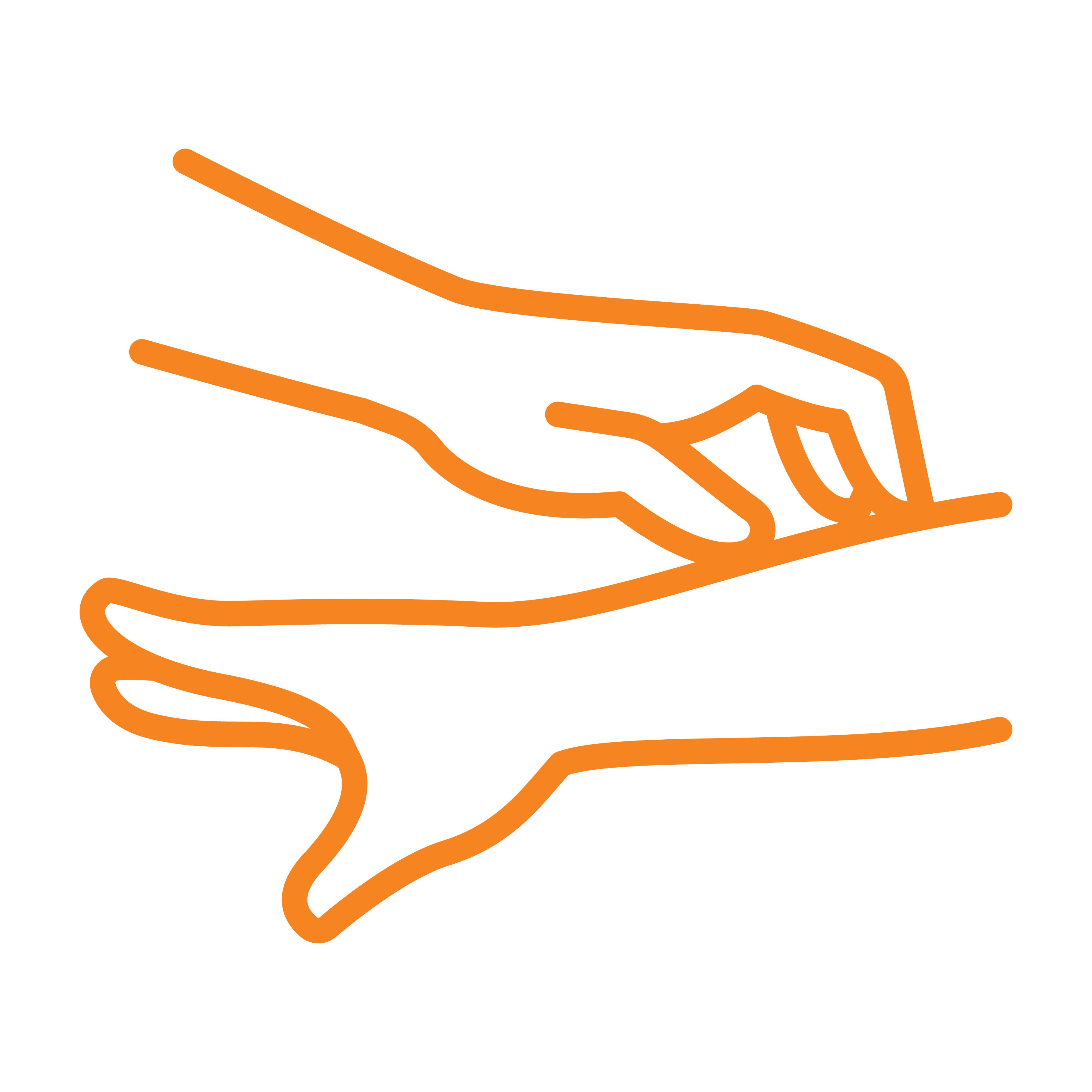 Outline of a person sleeping with 'zzz' above their head.