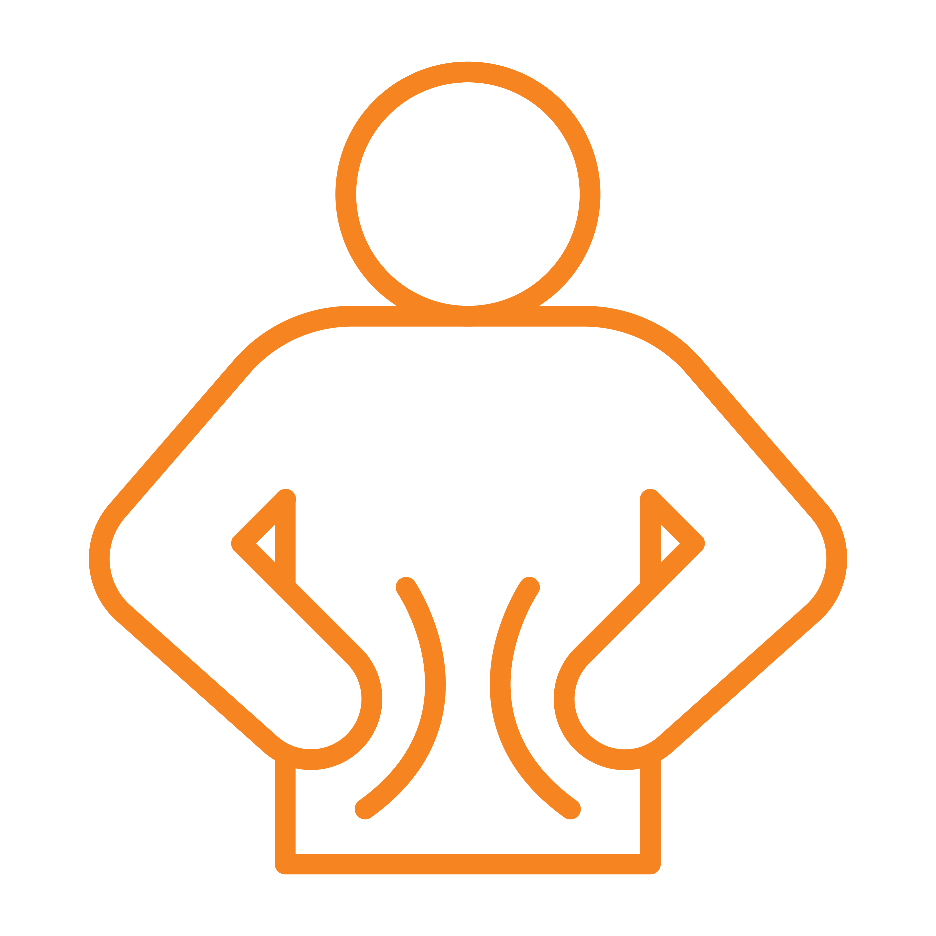 Outline of a person sleeping with 'zzz' above their head.