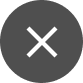 A white X inside a dark grey circle, often used as a close icon.