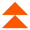 Two orange triangles stacked vertically, pointing upwards.