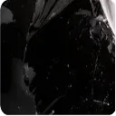 A close-up, abstract, black-and-white image of a shiny, crumpled, wet-looking surface.