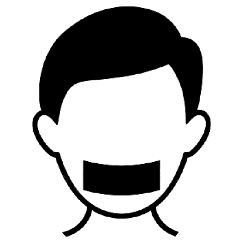 Silhouette of a face blowing wind or air.