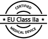 Circular stamp with 'Certified EU Class IIa Medical Device' text.