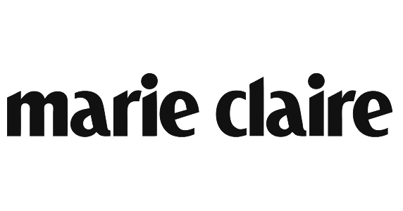 The logo for Marie Claire, written in black lowercase text on a white background.