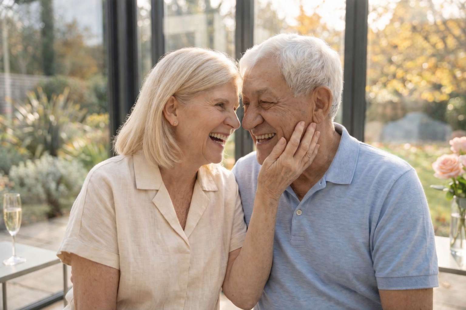Couple happy together
