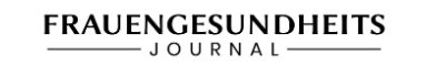 The logo for Frauengesundheits Journal, with the text in black on a white background.