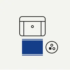 Simple geometric shapes including a rectangle, square, and circle on a white background.