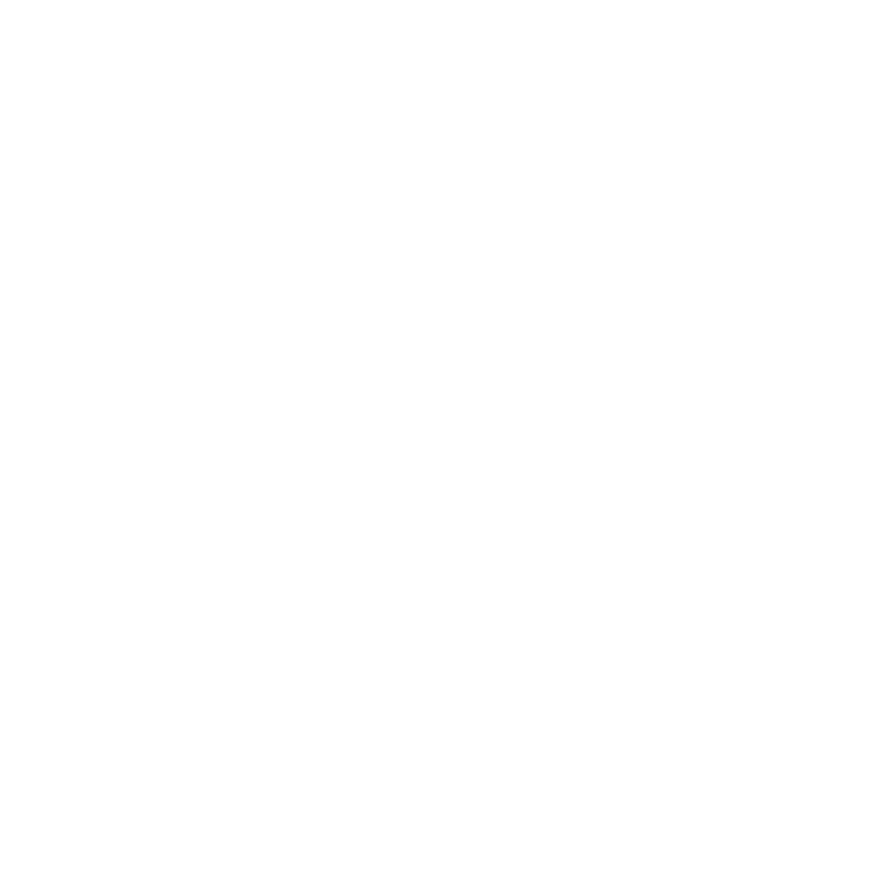 A white line icon of a molecular structure with four hexagons on a black background.
