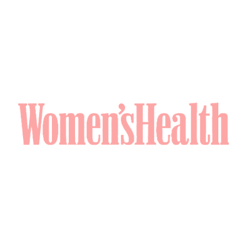Logo with the text 'Women's Health' in pink.
