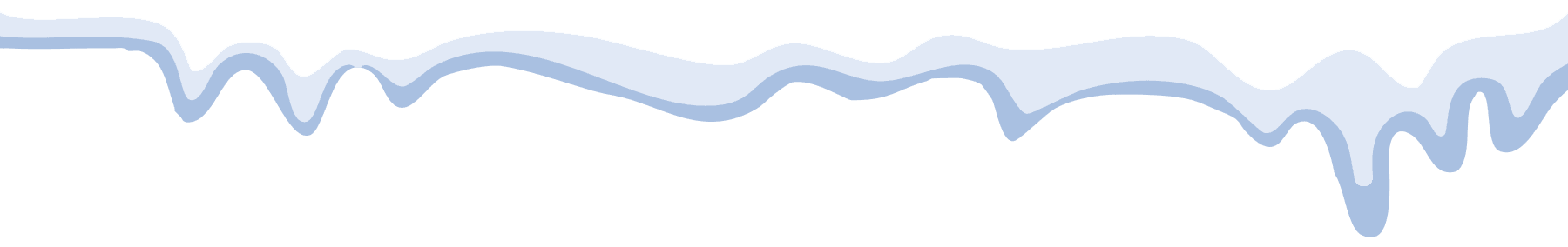 Wavy light blue and green abstract border design.