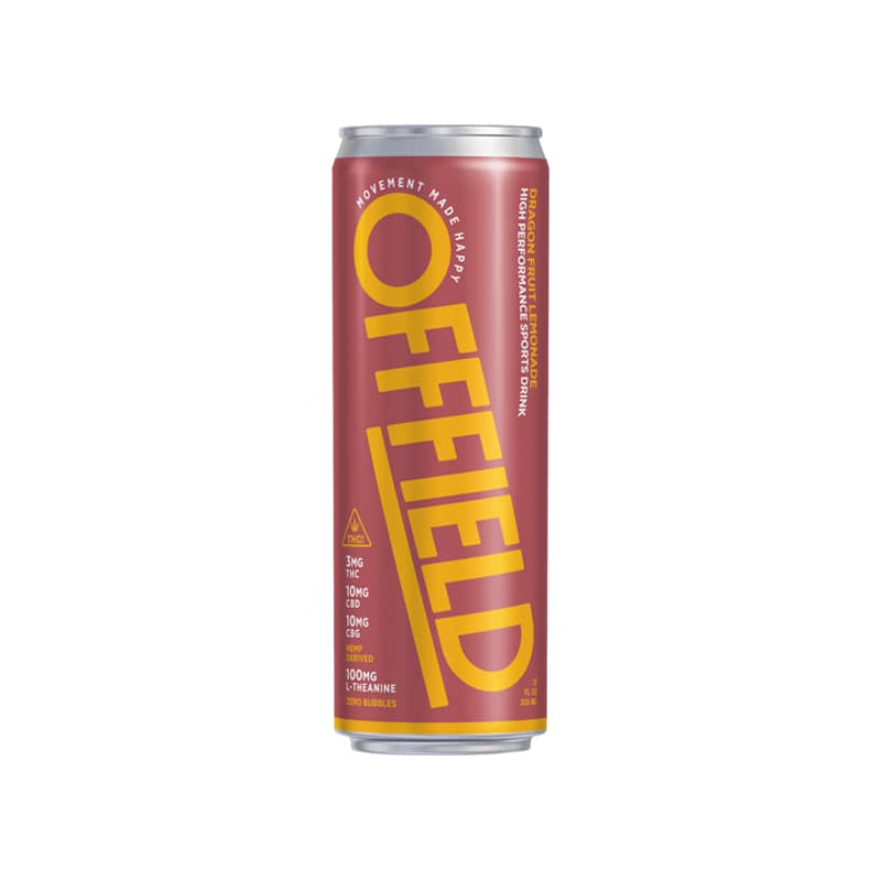 Tall red and yellow can labeled 'OFFFIELD' on a white background.