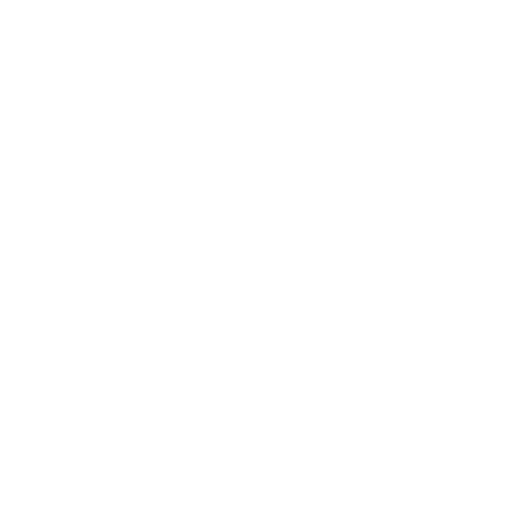 White icon of four tiles with a trowel on a transparent background.