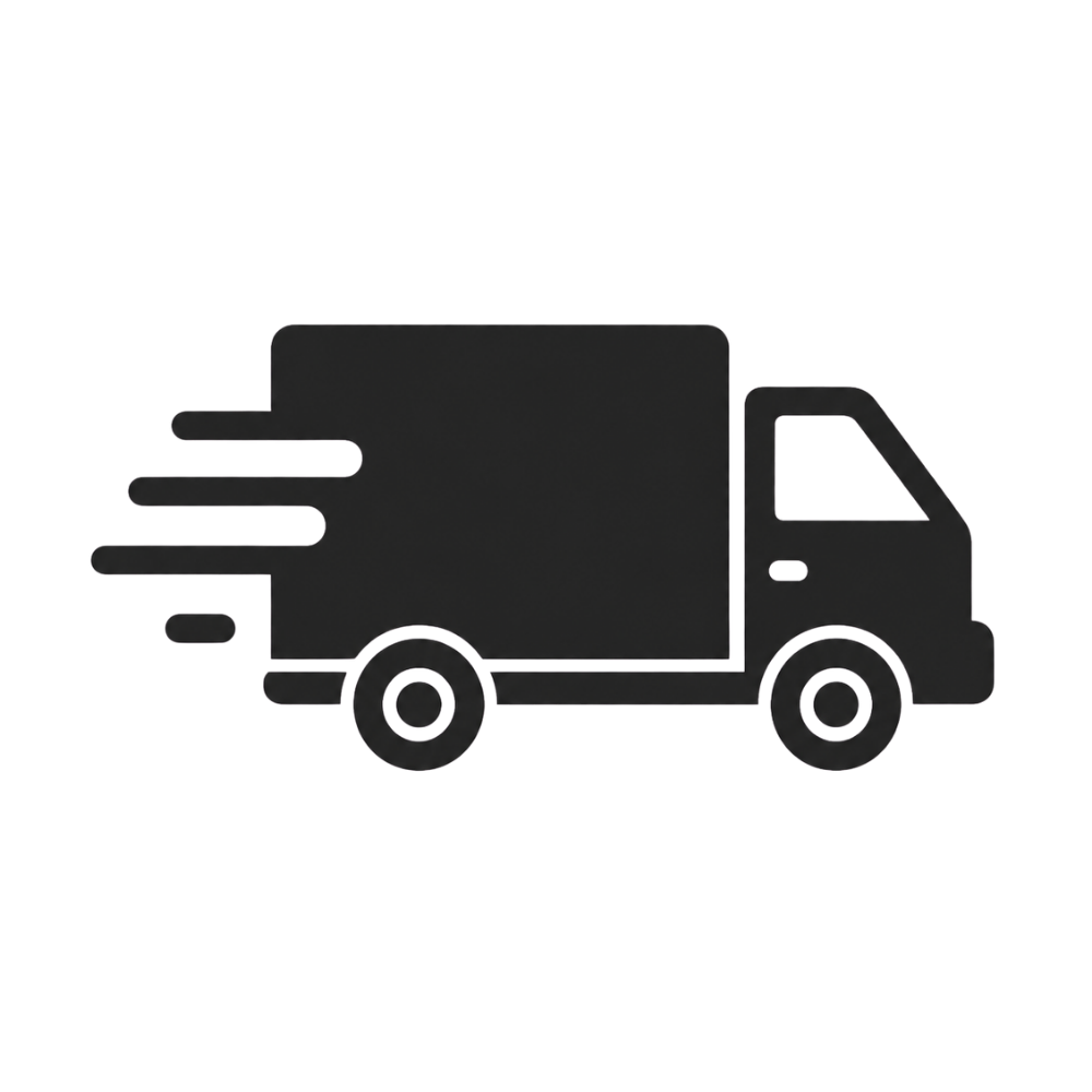 A circular dark gray icon with a white symbol of a person, a speech bubble, and three stars.
