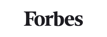 The Forbes logo, showing the word 'Forbes' in a black serif font on a white background.