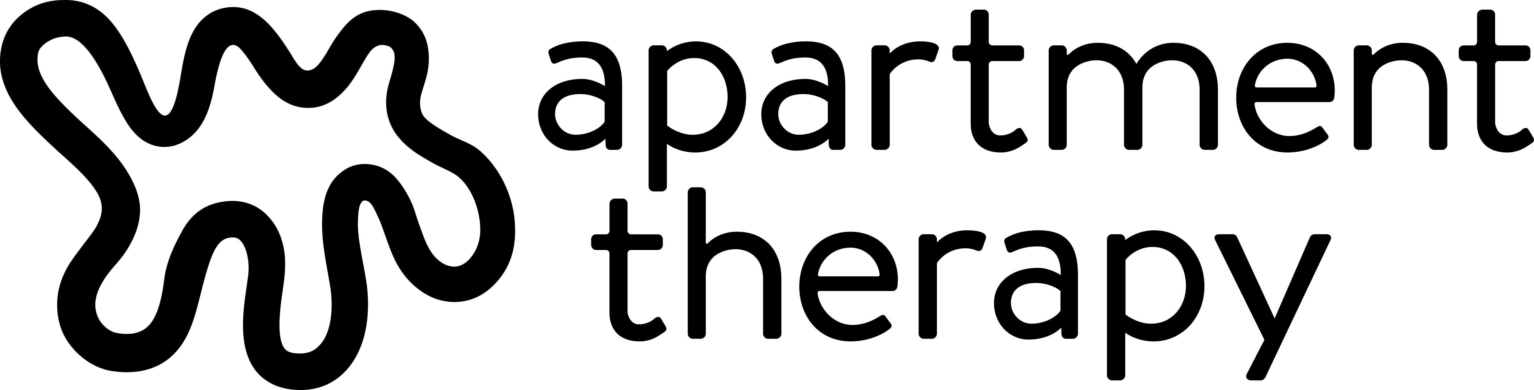 A black and white illustration of a cat with a long tail and whiskers.