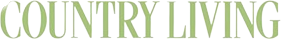 'Country Living logo in green serif font on translucent background.'