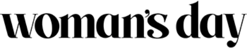 'Logo reading 'Woman's Day' in black text.'