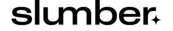 The word 'slumber' in lowercase with a star symbol next to it.