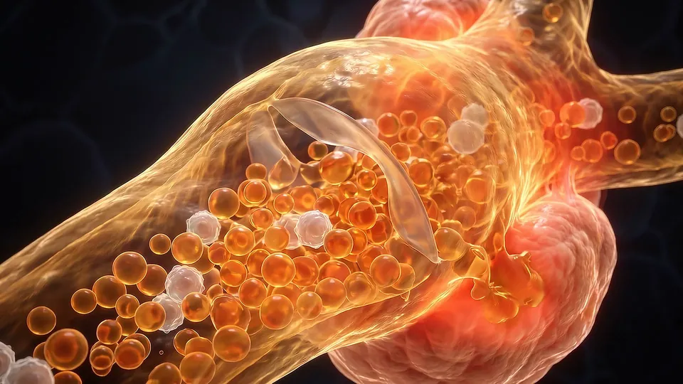Illustration of healthy lymphatic flow