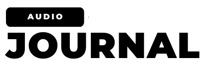 Black background with the word 'AUDIO' in white uppercase letters.
