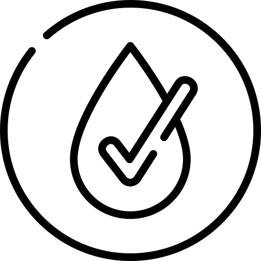 Black and white line art of a cat with a raised tail.