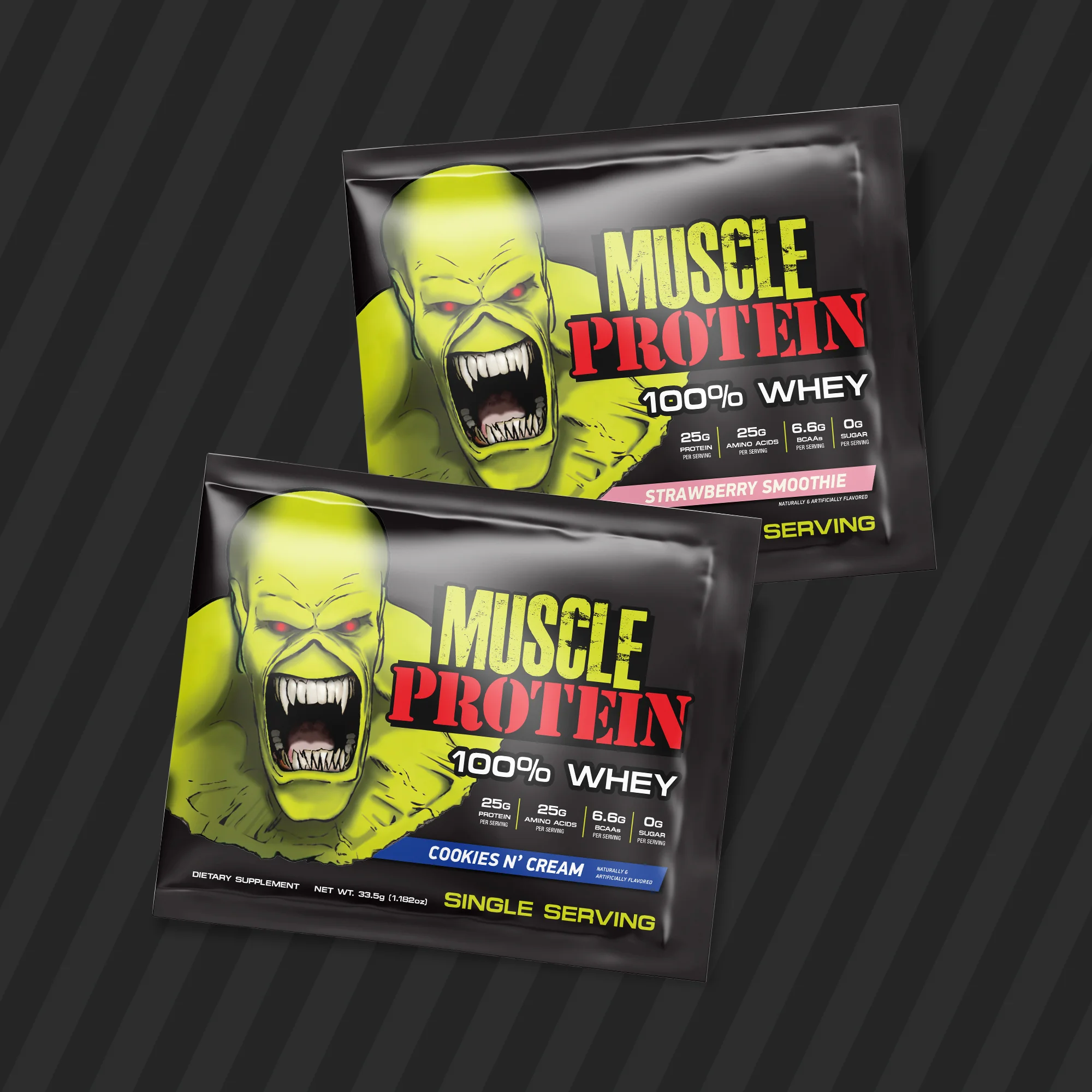 Whey Protein Powder Travel-Ready Single Serving