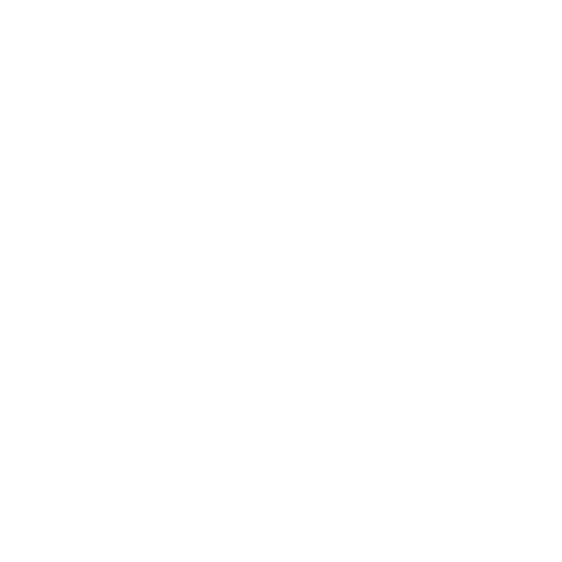 White radar icon with circles and lines on a transparent background.