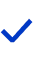 A simple blue checkmark icon on a white background.