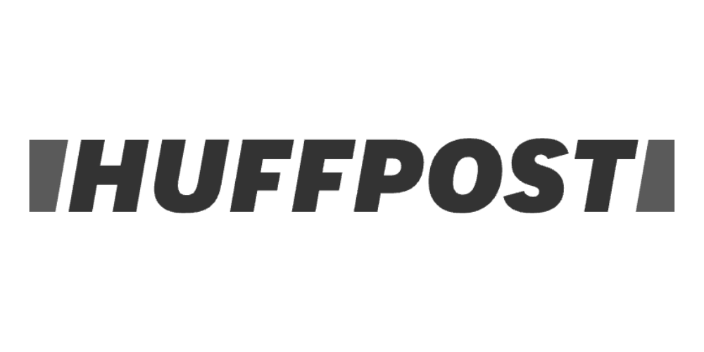 'Huffpost logo in black and gray text.'