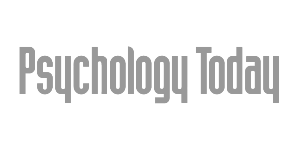 'Psychology Today logo in gray text on transparent background.'