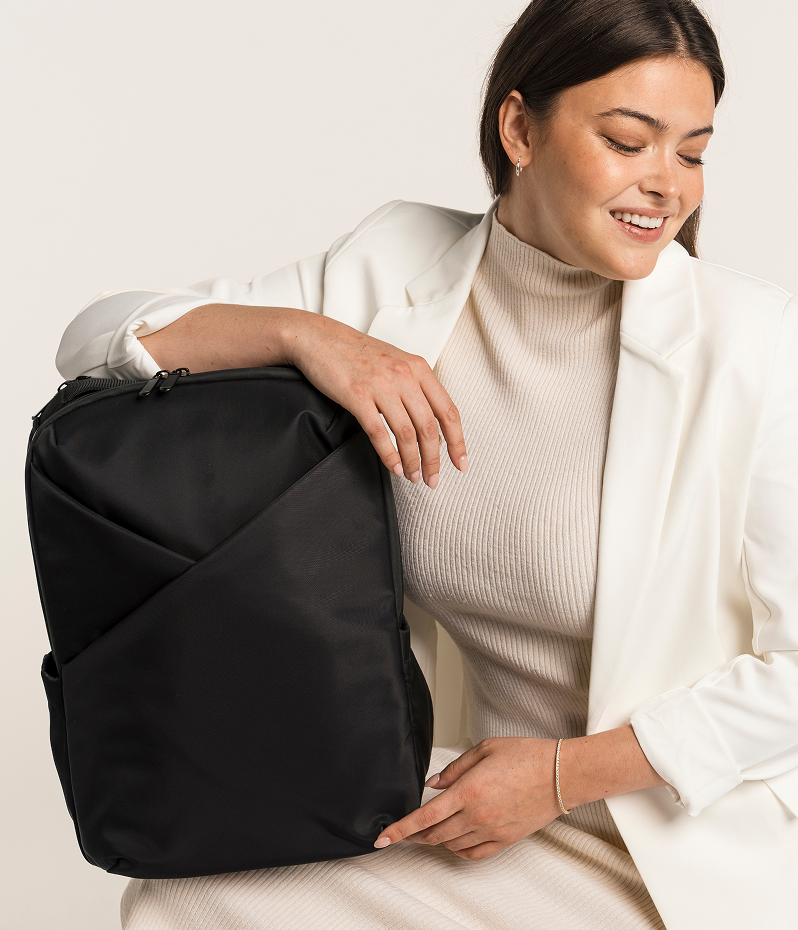 Lux & Nyx Origami 16' Laptop Backpack with Trolley Strap