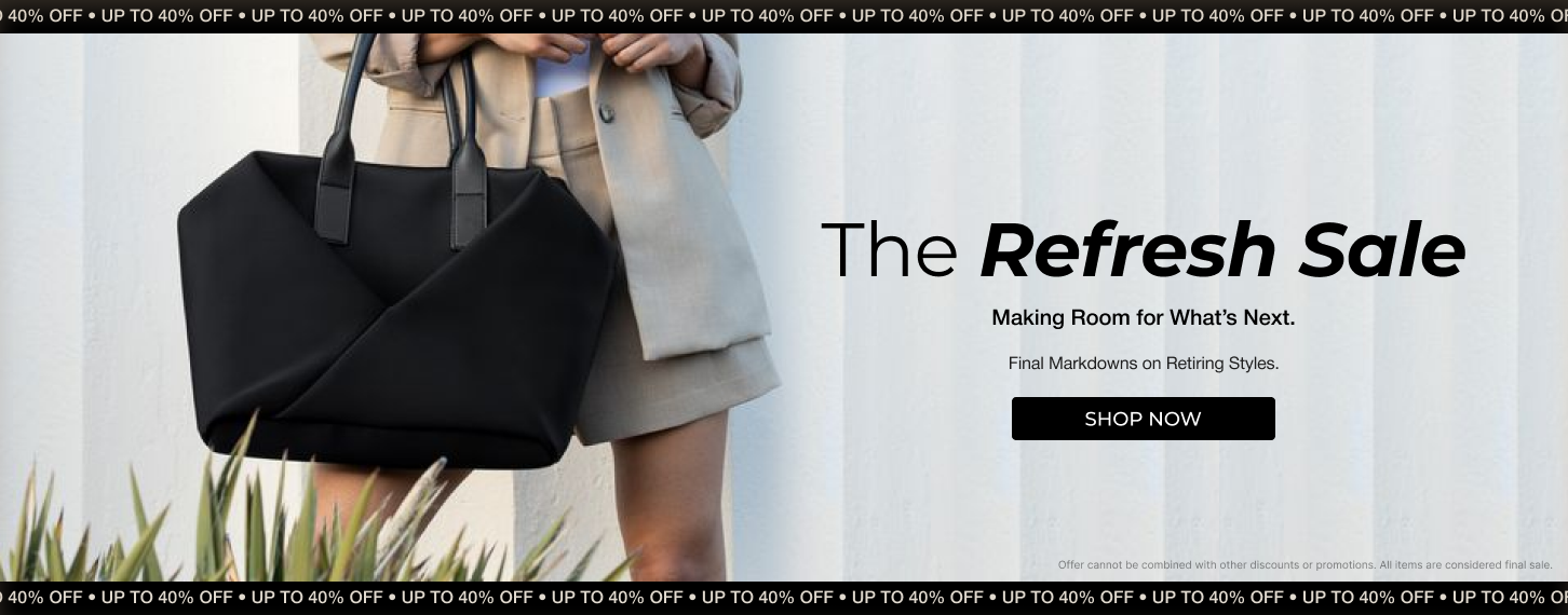 The Refresh Sale: Making Room for What's Next. Final Markdowns on Retiring Styles. Shop now!