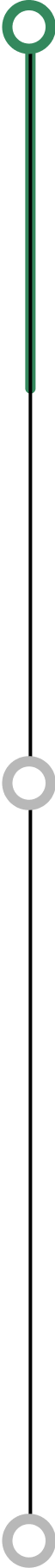 Vertical green line with circles at both ends on a black background.