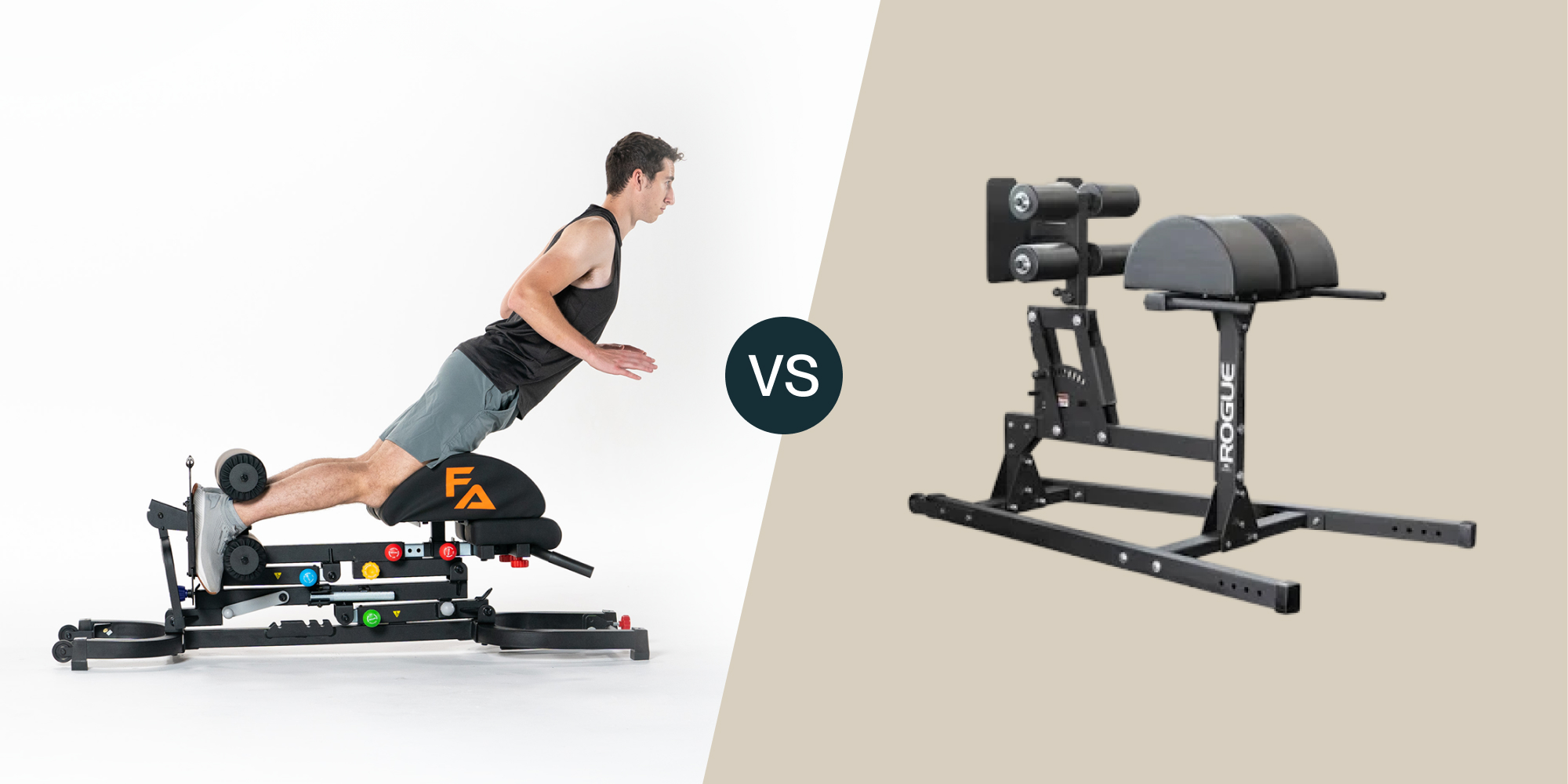 Two types of fitness equipment compared side-by-side.