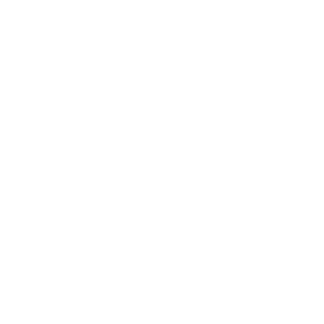 White tree icon on a black background.