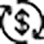 Icon of a dollar sign enclosed in a circular arrow loop